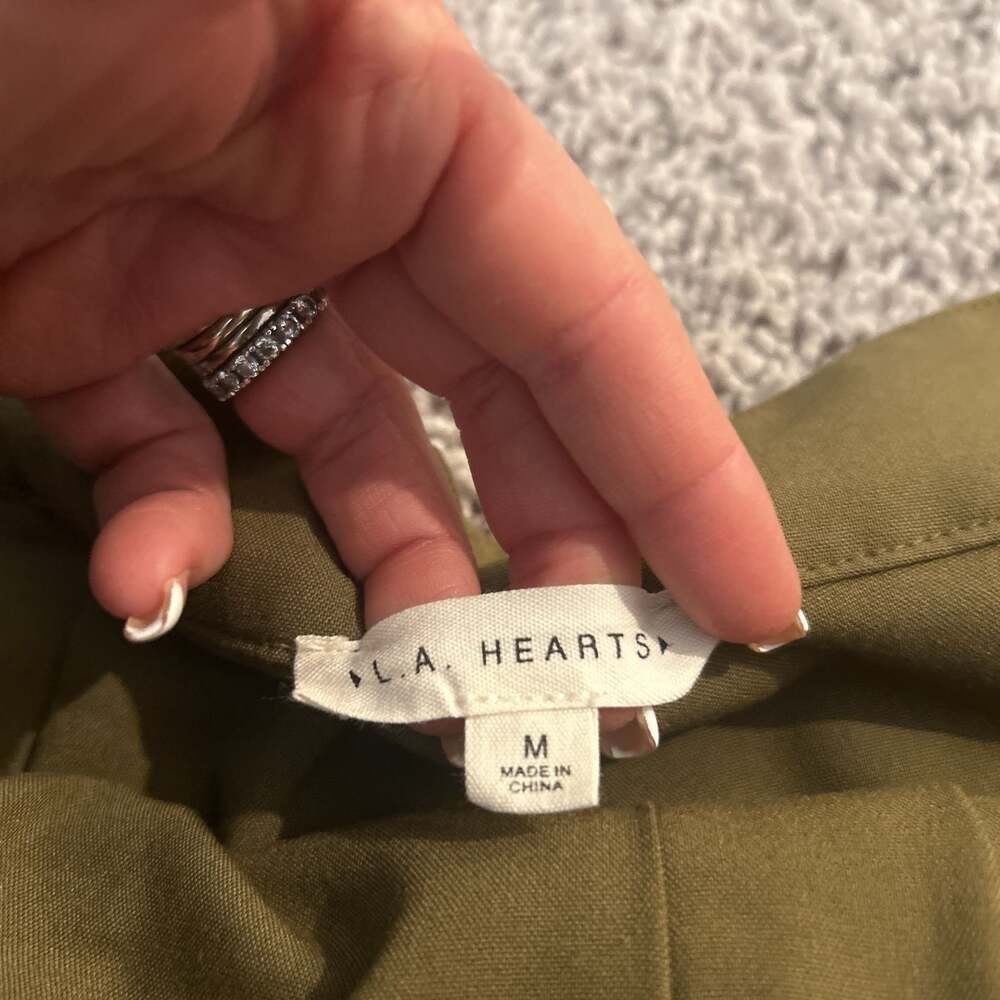 LA Hearts Olive Green Anorak Jacket